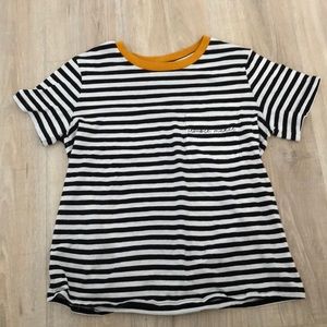 “trouble maker” striped shirt